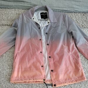 Oakley Women's Ombre Coach Jacket in Pink/Gray